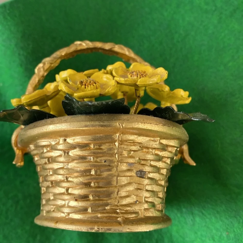 Gorham Jane Hutcheson Brass Floral Sculpture Vintage